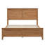Lit plateforme moderne en bois massif avec support de lattes en bois robuste, aucun sommier nécessaire-415899941
