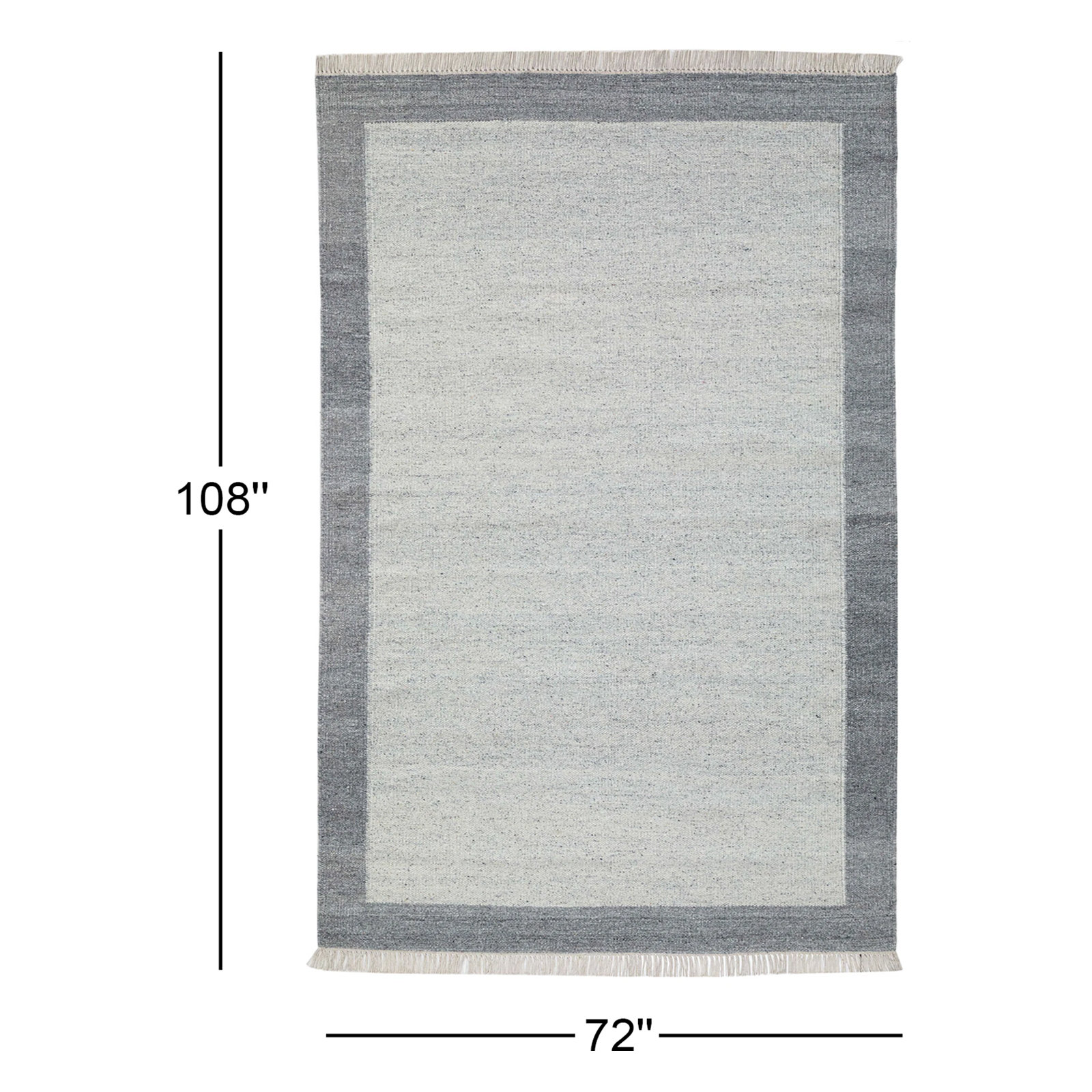 Kaylee Flatweave Rug, Rectangle 6' x 9'