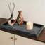 Plateau de meuble-lavabo moderne en marbre gris