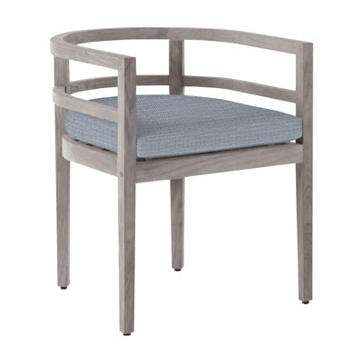 Santa Barbara Teak Barrel Back Arm Chair - Oyster