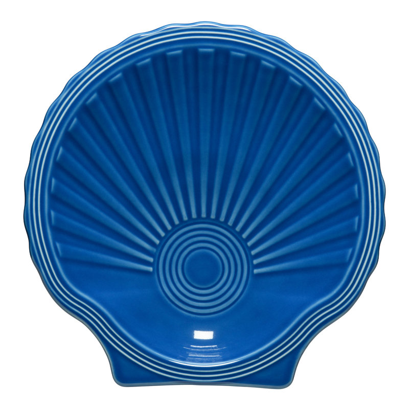 Fiesta Shell Shaped Plate 8 1/4 Inch, Lapis