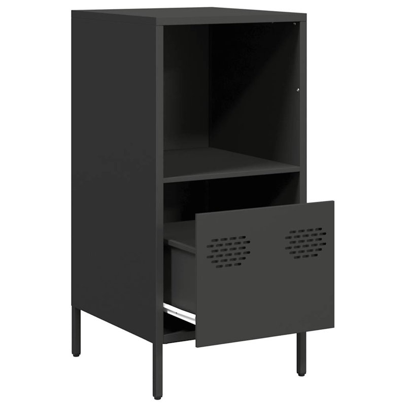 Selorm Storage Cabinet, Black