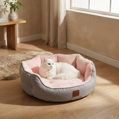 DreamLounge Pink Comfort Pillow Cat Bed