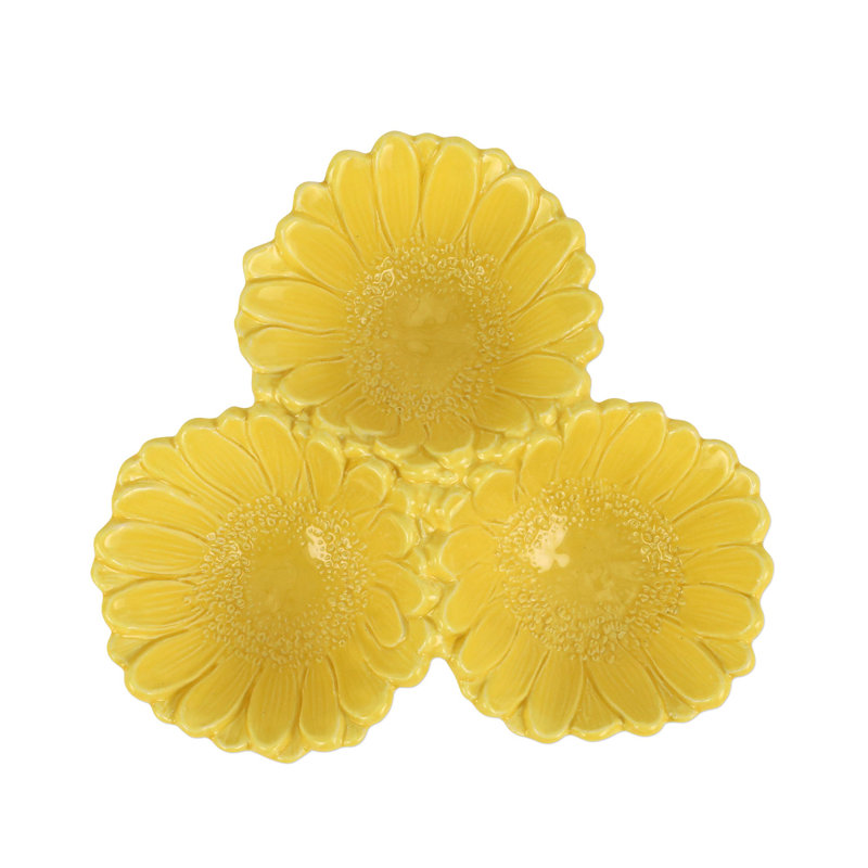 Bol de service jaune Fiori di Campo