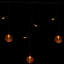 Guirlande de guirlande lumineuse à glaçons à DEL - orange - fil noir 5,25 pi - 25 carats