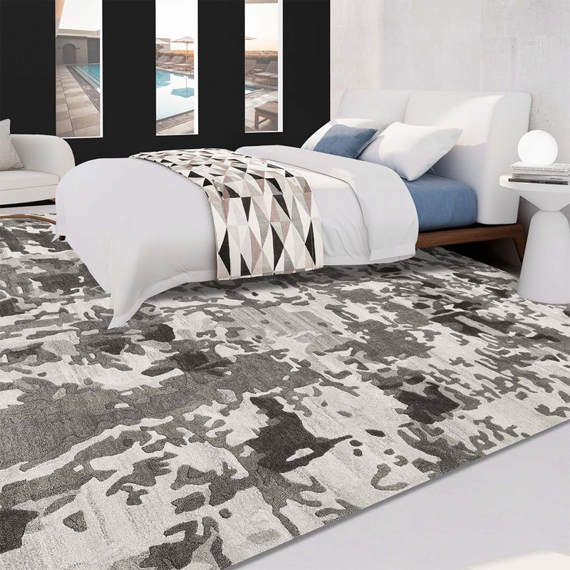 Camouflage Area Rug, Rectangle 6' x 9'