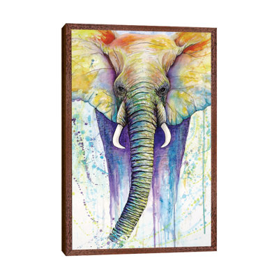 Elephant Colors by Michelle Faber - Painting on Canvas