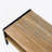 Rattan Coffee Table, Sliding Door For Storage, Metal Legs For Living Room-1778997516-1778997518