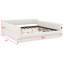 Structure de lit plateforme fonctionnelle avec ports USB et tiroirs de rangement pratiques-228700274