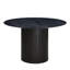 Table de salle à manger de style Mid-Century moderne, 47,73 pouces, de couleur noire, facile à entretenir et stable pour une utilisation quotidienne-311735676
