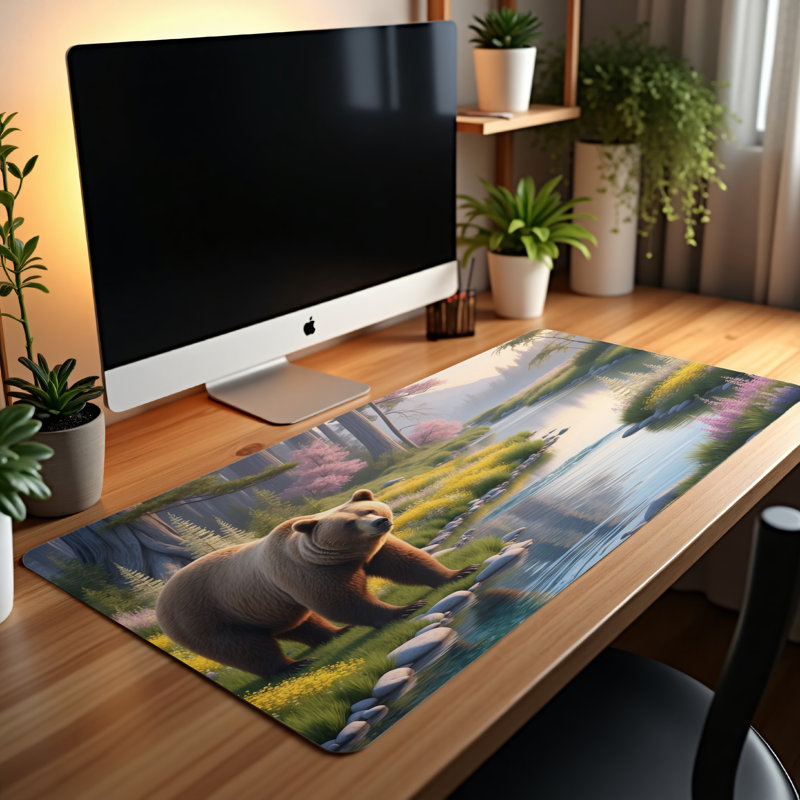 Polyester Desk Pad, 14.4x12.1