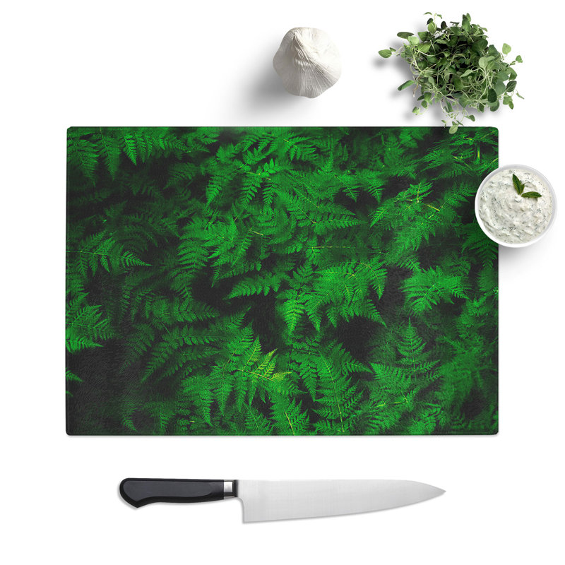 Fern Leaves Vol.3 Painting Chopping Board, 28.5cm W x 39cm L