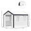 Maison de jardin extérieure 10 pi x 7 pi 7 po Walk-In Greenhouse