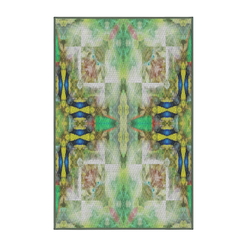 Tapis de zone verte à motif, Rectangle 2 pi x 3 pi