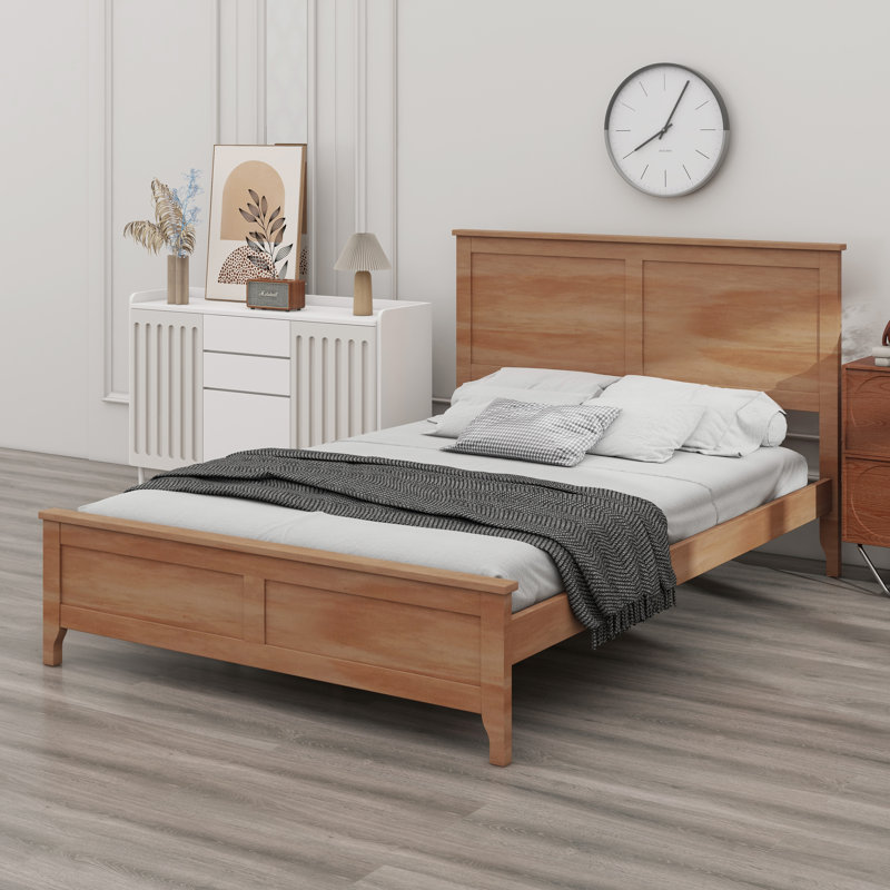 Base de lit moderne à profil bas avec structure de lattes interne robuste pour une stabilité optimale du matelas