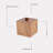 Square Acacia Wood Storage Box with Lid