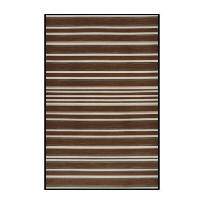 Washable Striped Area Rug
