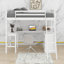 Lit mezzanine simple avec tablettes et bureau