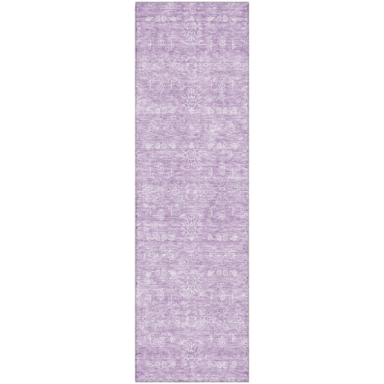Premium Machine Washable Prisco Lavender Rug