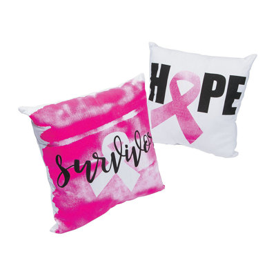 Abstract Cotton Blend Throw Pillow