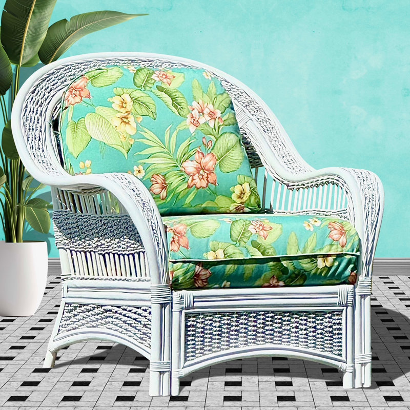 Regatta Upholstered Armchair, Kanvastex White