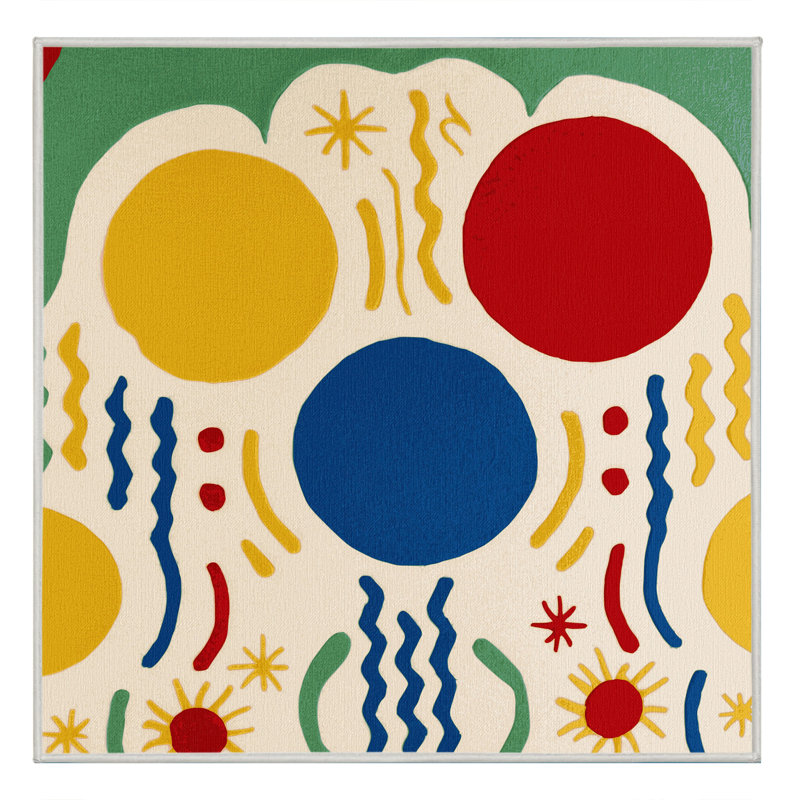 Breezy Dash Rug, Square 6'