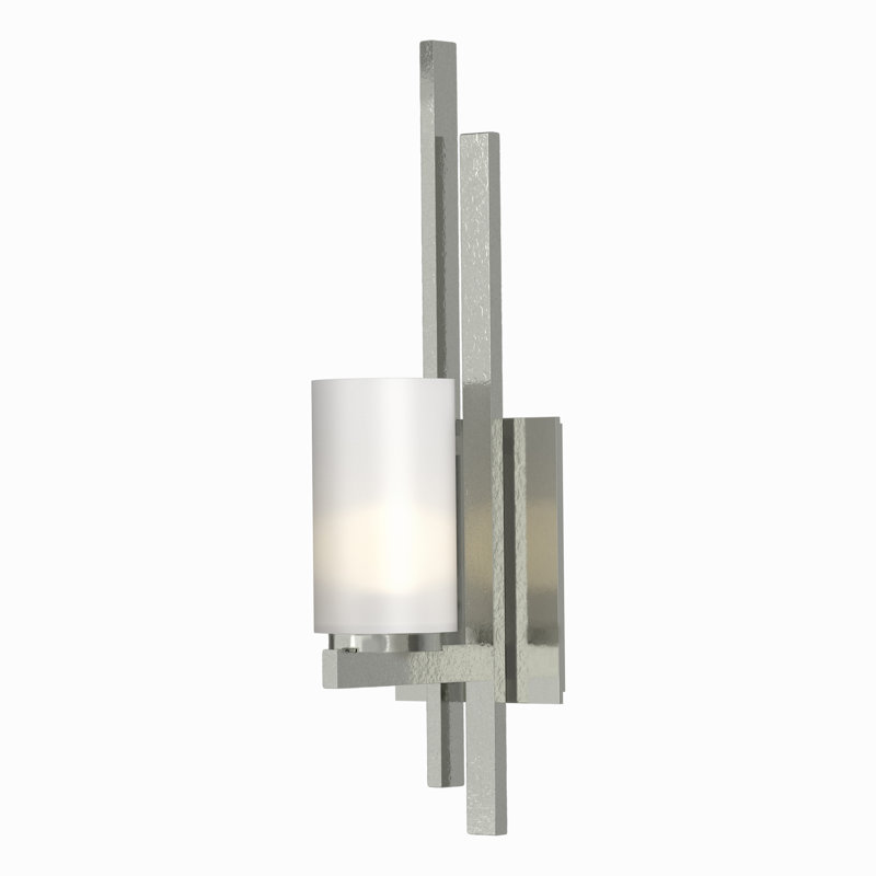 Ondrian 1 - Light Left Flush Mounted Sconce, Sterling
