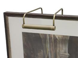 Frame Mounted, 7.5" H x 21" W x 8" D, Antique Brass