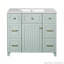 Meuble-lavabo 36 po avec lavabo en céramique, tablette réglable, tiroir double couche