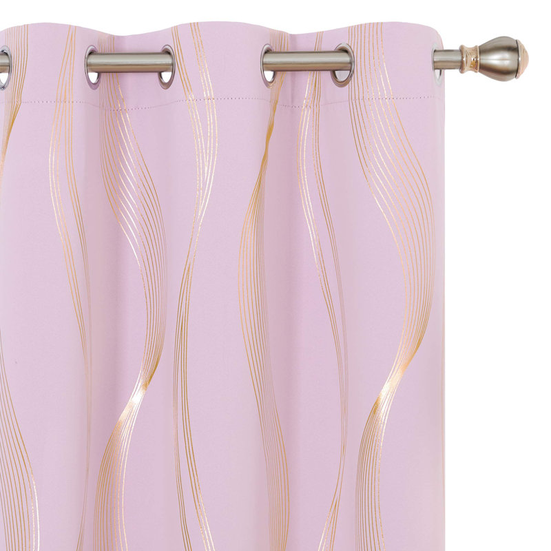 Paire de rideaux Givonni, L 42 po x L 90 po, Beige clair