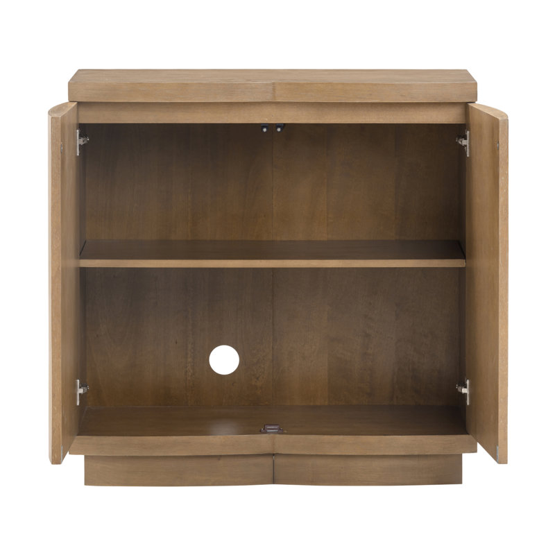 Armoire Mid-Century moderne avec base en bois massif