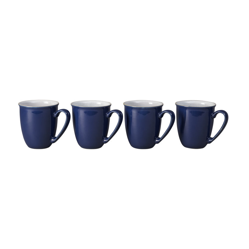 Ensemble de 4 gobelets / tasses à café Elements Dark Blue, Bleu, 11,16 oz