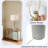 Metal Table Lamp With White Lampshade