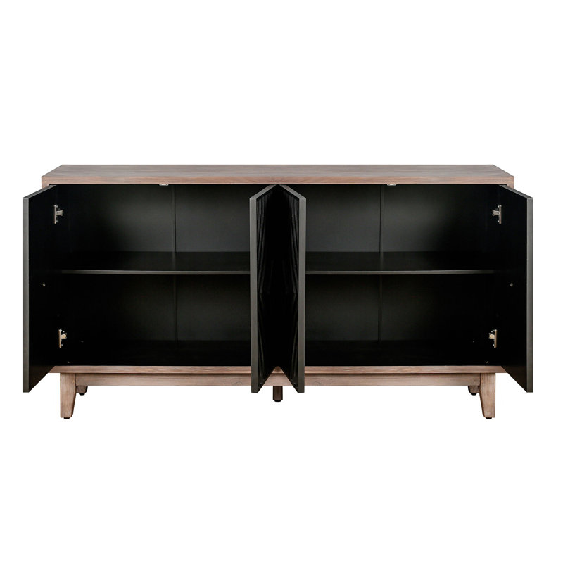 Buffet Mid Century, Noir / brun