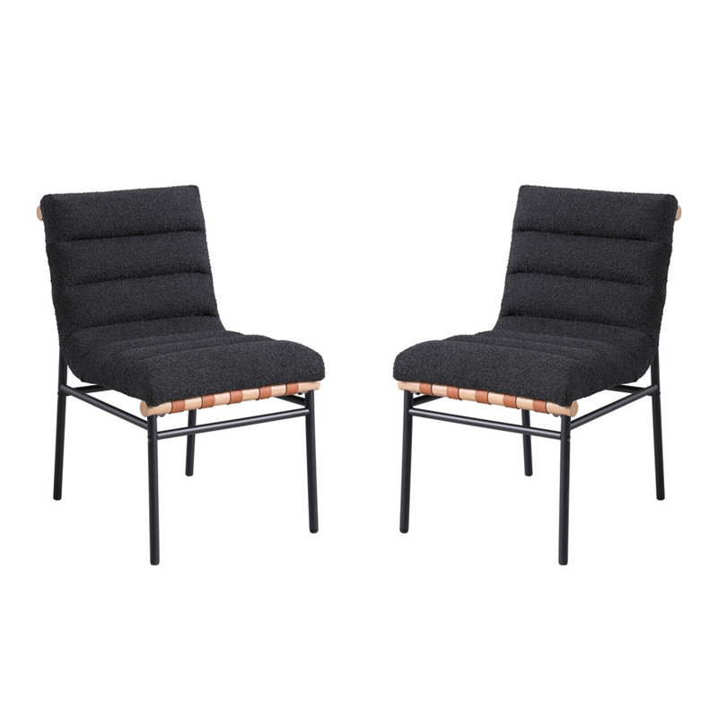 Ensemble de 2 chaises de salle à manger Liana, Black
