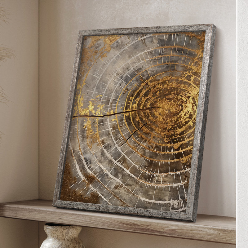 ABSTRACT Series CL Framed Print - Solid Wood, 15" H x 12" W