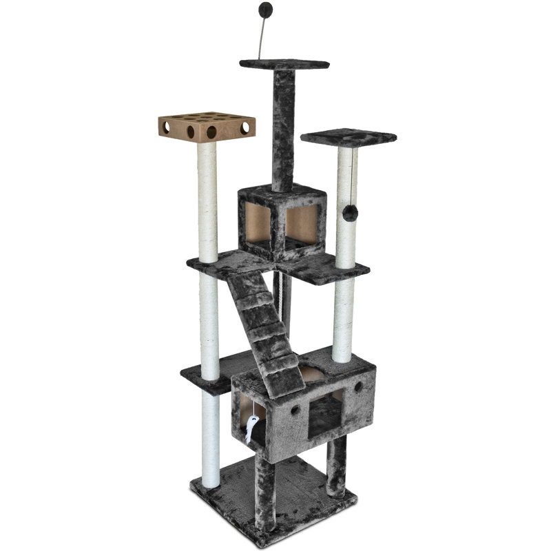 Tiger Tough 69.3'' H Cat Tree, Gray