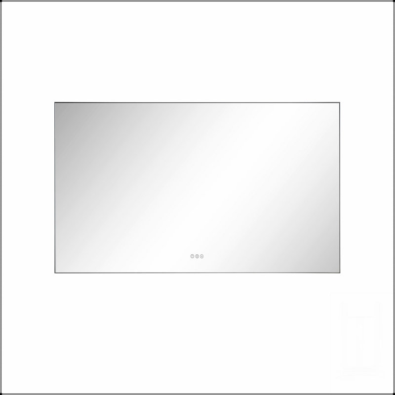 Meuble-lavabo à DEL avec miroir rétroéclairé et miroir mural réglable, Noir
