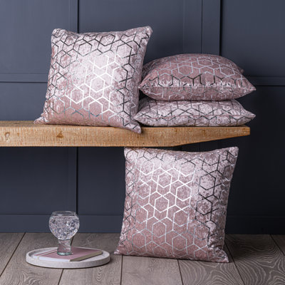 Haysi Geometric Square Throw Pillow Cover
