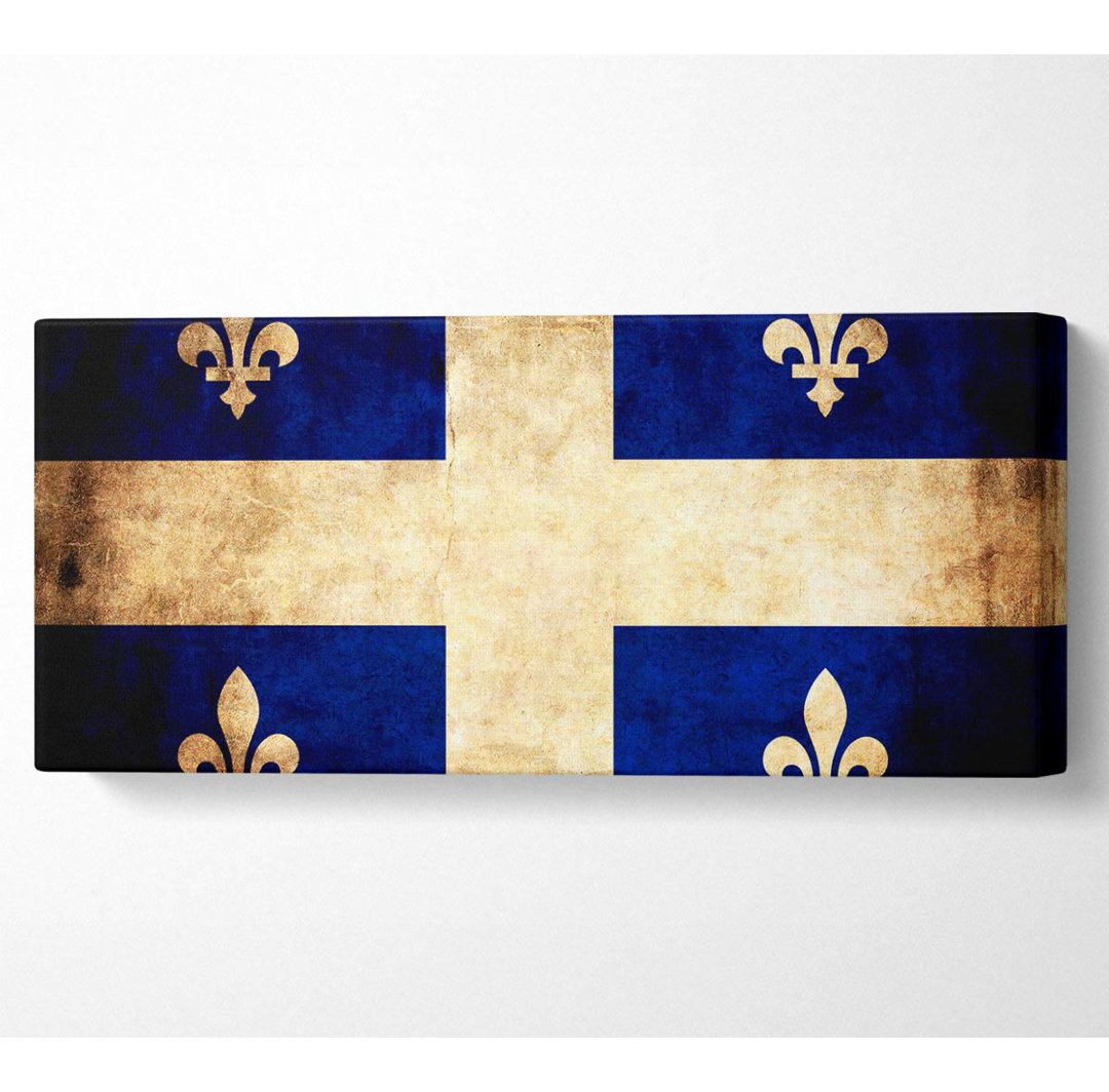 Kanada Quebec Flagge Panoramaleinwand