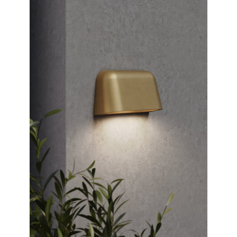 Mast Twin 2 - Light Outdoor Flush Mount, Antique Brass