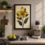 Golden Bloom Botanical - Wrapped Canvas-131761392-131761396