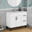 Meuble-lavabo moderne de 39,4 po Walden avec charnières à fermeture en douceur et fabrication robuste