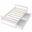 Lit plateforme simple avec deux tiroirs