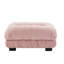 Repose-pieds rectangulaire capitonné en chenille-1479201422