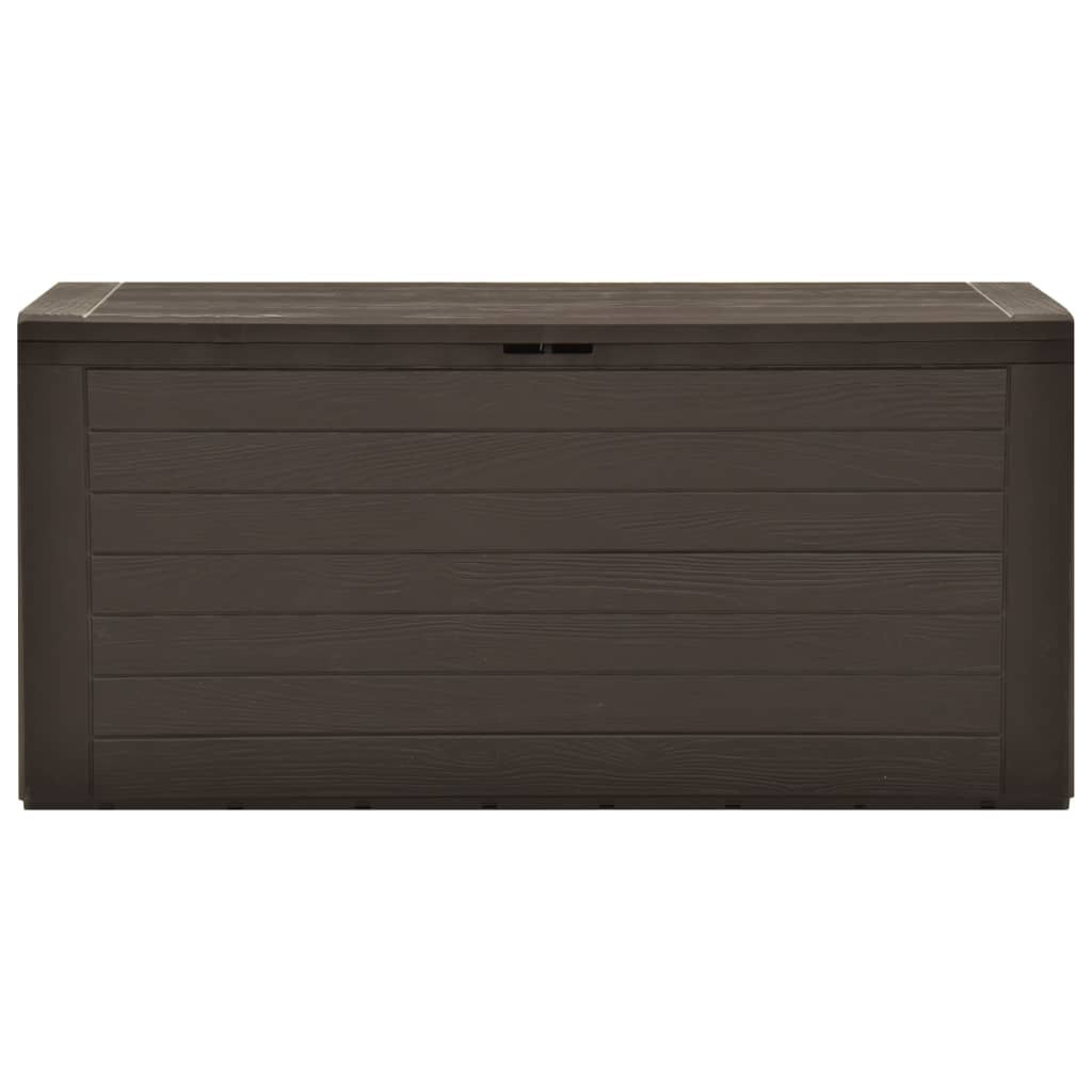 WFX Utility 44cm W 290L Water Resistant Plastic Lockable Deck Box in Brown