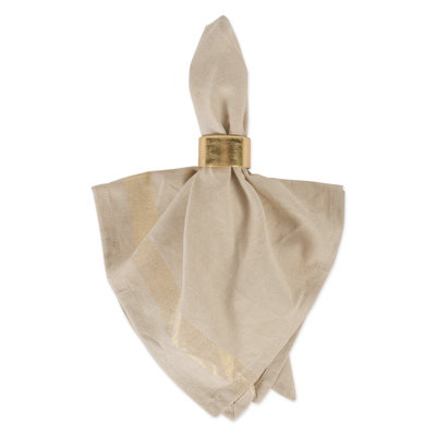 Pigg Cotton Blend Striped Square Napkin