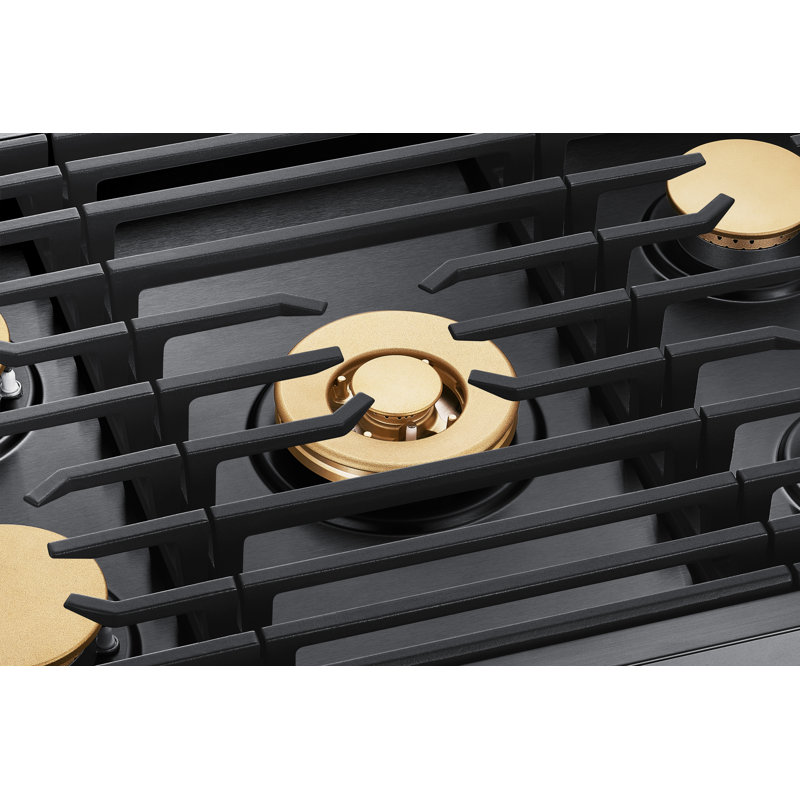 36" Gas 5 Burner Cooktop, Graphite Stainless