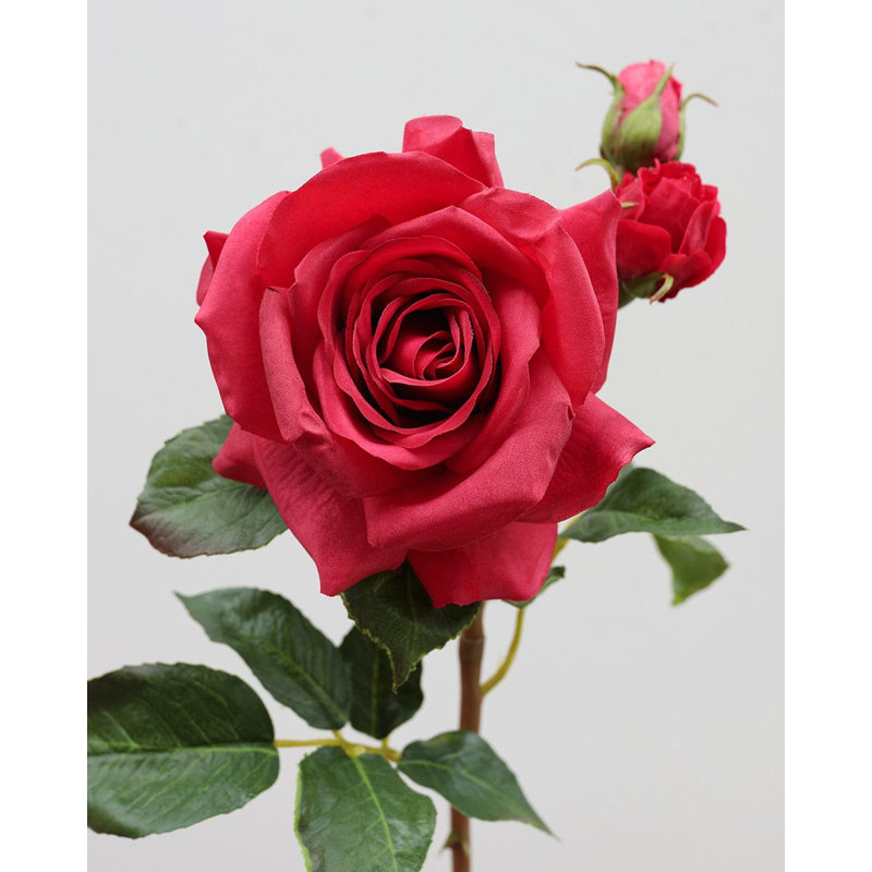 Real Touch Prestige Soft Yellow Rose 22", Pink