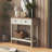 Farmhouse Console Table Entryway Table Sofa Table Rustic Side Table With Storage Drawer-1387920785